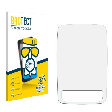 Face avant d’un emballage produit avec le logo de la marque BROTECT. À côté se trouve la protection d’écran correspondante.