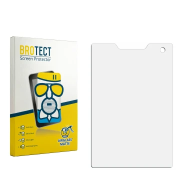 Face avant d’un emballage produit avec le logo de la marque BROTECT. À côté se trouve la protection d’écran correspondante.