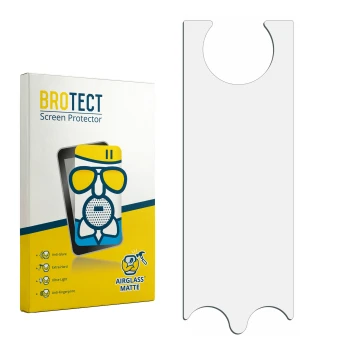 Face avant d’un emballage produit avec le logo de la marque BROTECT. À côté se trouve la protection d’écran correspondante.