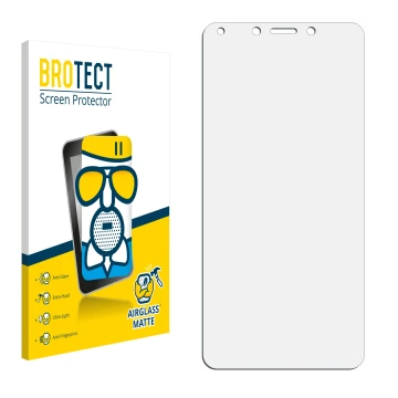 Face avant d’un emballage produit avec le logo de la marque BROTECT. À côté se trouve la protection d’écran correspondante.