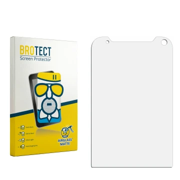 Face avant d’un emballage produit avec le logo de la marque BROTECT. À côté se trouve la protection d’écran correspondante.