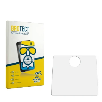 Face avant d’un emballage produit avec le logo de la marque BROTECT. À côté se trouve la protection d’écran correspondante.