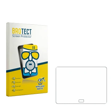 Face avant d’un emballage produit avec le logo de la marque BROTECT. À côté se trouve la protection d’écran correspondante.