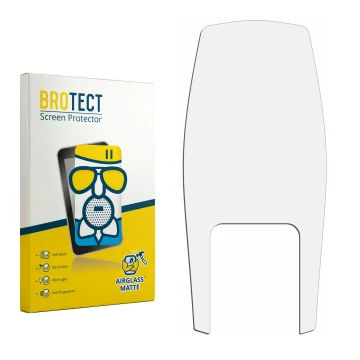 Face avant d’un emballage produit avec le logo de la marque BROTECT. À côté se trouve la protection d’écran correspondante.