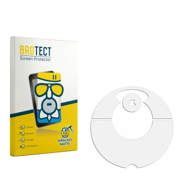 Face avant d’un emballage produit avec le logo de la marque BROTECT. À côté se trouve la protection d’écran correspondante.