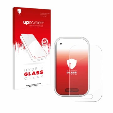 Face avant d’un emballage produit avec le logo de la marque upscreen. À côté, l’appareil Polar V650 est représenté avec la pro
