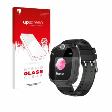 Face avant d’un emballage produit avec le logo de la marque upscreen. À côté, l’appareil Auburet ETX001 est représenté avec la