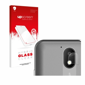 Face avant d’un emballage produit avec le logo de la marque upscreen. À côté, l’appareil Orange Neva start (Caméra UNIQUEMENT)