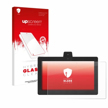 Face avant d’un emballage produit avec le logo de la marque upscreen. À côté, l’appareil GloryStar Tauri TTS-15 est représenté