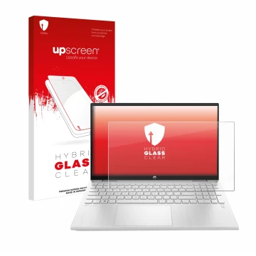 Face avant d’un emballage produit avec le logo de la marque upscreen. À côté, l’appareil HP ProBook 440 G8 est représenté avec