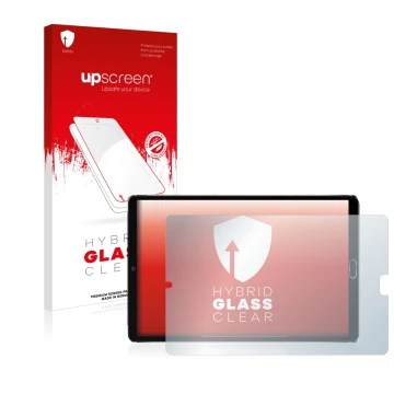 Face avant d’un emballage produit avec le logo de la marque upscreen. À côté, l’appareil Goodtel G2 est représenté avec la pro