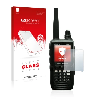 Face avant d’un emballage produit avec le logo de la marque upscreen. À côté, l’appareil Aor AR-DV10 est représenté avec la pr