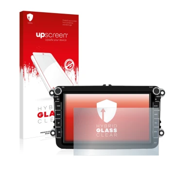 Face avant d’un emballage produit avec le logo de la marque upscreen. À côté, l’appareil Isudar T72 8