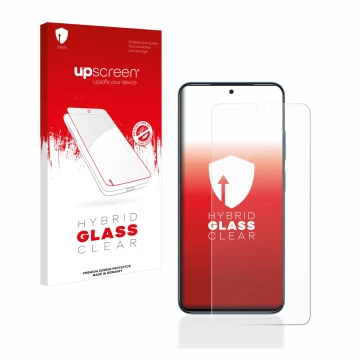 Face avant d’un emballage produit avec le logo de la marque upscreen. À côté, l’appareil Xiaomi Redmi Note 11S est représenté 