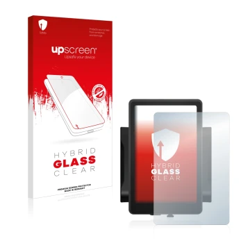 Face avant d’un emballage produit avec le logo de la marque upscreen. À côté, l’appareil Bafang 860c est représenté avec la pr