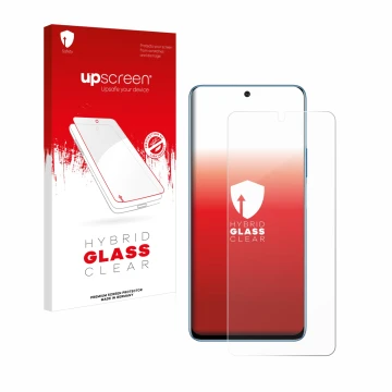Face avant d’un emballage produit avec le logo de la marque upscreen. À côté, l’appareil Honor Magic 4 Lite est représenté ave
