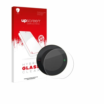 Face avant d’un emballage produit avec le logo de la marque upscreen. À côté, l’appareil Beeline Velo 2 est représenté avec la