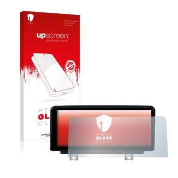 Face avant d’un emballage produit avec le logo de la marque upscreen. À côté, l’appareil Koason BMW 3 Series 10.25