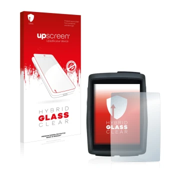 Face avant d’un emballage produit avec le logo de la marque upscreen. À côté, l’appareil Sigma BC 14.0 WL est représenté avec 