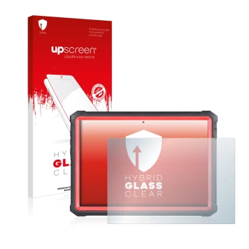 Face avant d’un emballage produit avec le logo de la marque upscreen. À côté, l’appareil Launch X-431 PRO3S+ V2.0 est représen