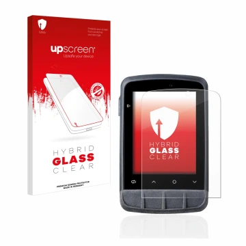Face avant d’un emballage produit avec le logo de la marque upscreen. À côté, l’appareil Giant Dash L200 est représenté avec l