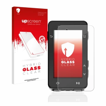 Face avant d’un emballage produit avec le logo de la marque upscreen. À côté, l’appareil iGPSPORT iGS630 est représenté avec l