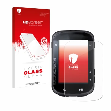 Face avant d’un emballage produit avec le logo de la marque upscreen. À côté, l’appareil iGPSPORT BSC200 est représenté avec l