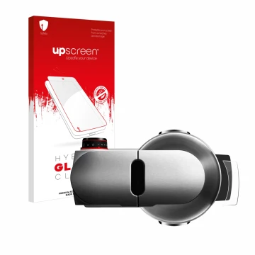 Face avant d’un emballage produit avec le logo de la marque upscreen. À côté, l’appareil Bosch MUM Serie 8 OptiMUM MUM9AX5S00 
