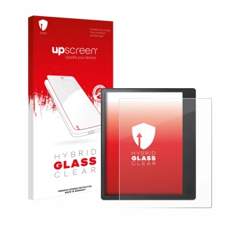 Face avant d’un emballage produit avec le logo de la marque upscreen. À côté, l’appareil Kobo Elipsa 2E est représenté avec la