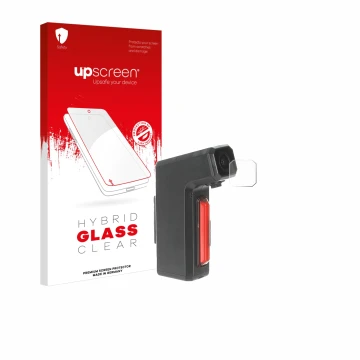 Face avant d’un emballage produit avec le logo de la marque upscreen. À côté, l’appareil Tooo Cycling DVR80 est représenté ave