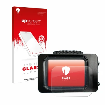 Face avant d’un emballage produit avec le logo de la marque upscreen. À côté, l’appareil Divesoft Freedom dive computer est re