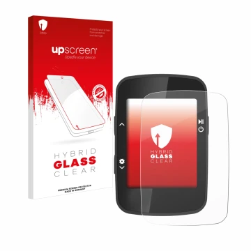 Face avant d’un emballage produit avec le logo de la marque upscreen. À côté, l’appareil CooSpo BC26 est représenté avec la pr