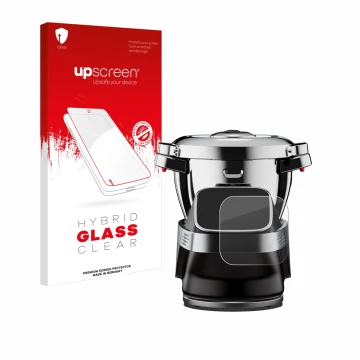 Face avant d’un emballage produit avec le logo de la marque upscreen. À côté, l’appareil WMF Avantgarde est représenté avec la