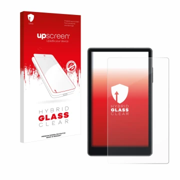 Face avant d’un emballage produit avec le logo de la marque upscreen. À côté, l’appareil Keystone 3 Pro est représenté avec la