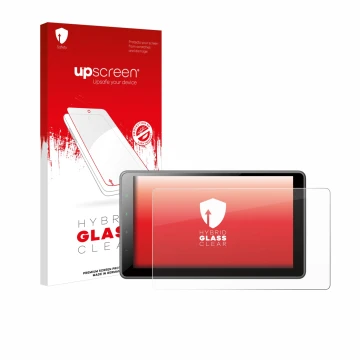 Face avant d’un emballage produit avec le logo de la marque upscreen. À côté, l’appareil Pioneer SPH-EVO950DAB est représenté 