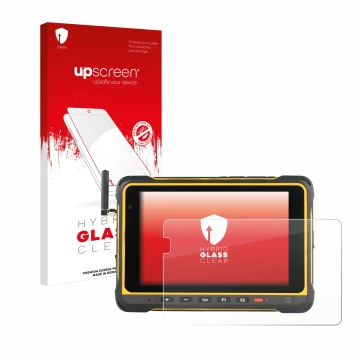 Face avant d’un emballage produit avec le logo de la marque upscreen. À côté, l’appareil AIR3 7.3 est représenté avec la prote