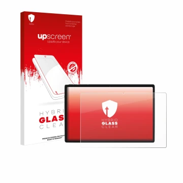 Face avant d’un emballage produit avec le logo de la marque upscreen. À côté, l’appareil Goodtel G10 est représenté avec la pr