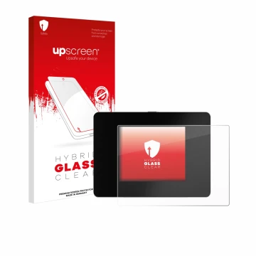 Face avant d’un emballage produit avec le logo de la marque upscreen. À côté, l’appareil REINER SCT Authenticator mini est rep