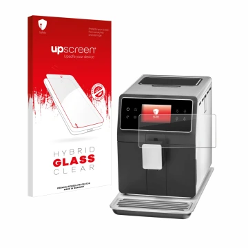 Face avant d’un emballage produit avec le logo de la marque upscreen. À côté, l’appareil WMF Perfection 840L est représenté av