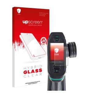 Face avant d’un emballage produit avec le logo de la marque upscreen. À côté, l’appareil DumboRC DDF-350 est représenté avec l