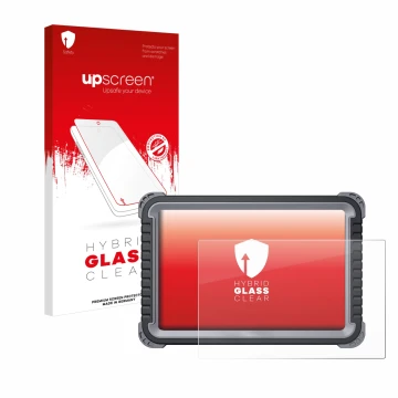 Face avant d’un emballage produit avec le logo de la marque upscreen. À côté, l’appareil Topdon Phoenix Plus est représenté av