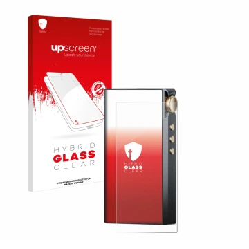 Face avant d’un emballage produit avec le logo de la marque upscreen. À côté, l’appareil Cayin N3-Ultra est représenté avec la
