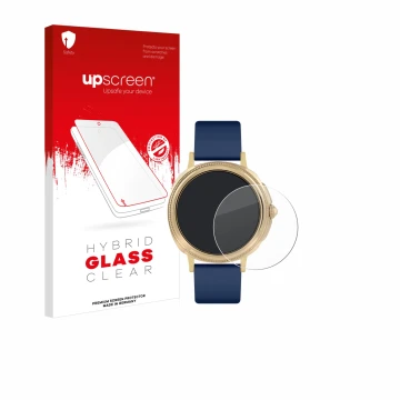 Face avant d’un emballage produit avec le logo de la marque upscreen. À côté, l’appareil Reflex Active Series 25 est représent