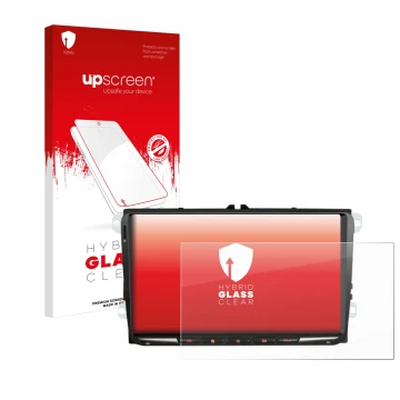 Face avant d’un emballage produit avec le logo de la marque upscreen. À côté, l’appareil Erisin ES8998V 9