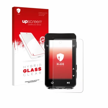 Face avant d’un emballage produit avec le logo de la marque upscreen. À côté, l’appareil iGPSPORT igs630s est représenté avec 