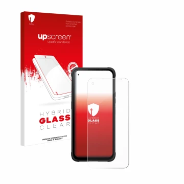 Face avant d’un emballage produit avec le logo de la marque upscreen. À côté, l’appareil Hammer Blade V est représenté avec la