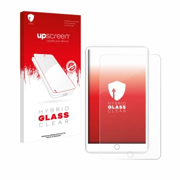 Face avant d’un emballage produit avec le logo de la marque upscreen. À côté, l’appareil Mechen H1 est représenté avec la prot