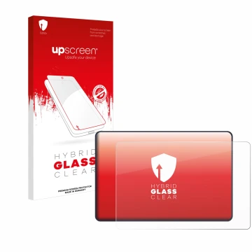 Face avant d’un emballage produit avec le logo de la marque upscreen. À côté, l’appareil Bigtreetech Bambu Lab Panda Touch V1.