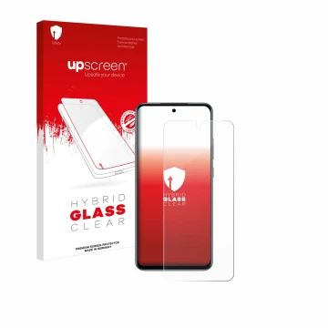 Face avant d’un emballage produit avec le logo de la marque upscreen. À côté, l’appareil Nokia X30 5G est représenté avec la p