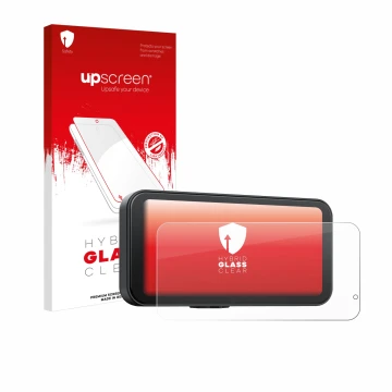 Face avant d’un emballage produit avec le logo de la marque upscreen. À côté, l’appareil Volam JM5AMVL 6.25